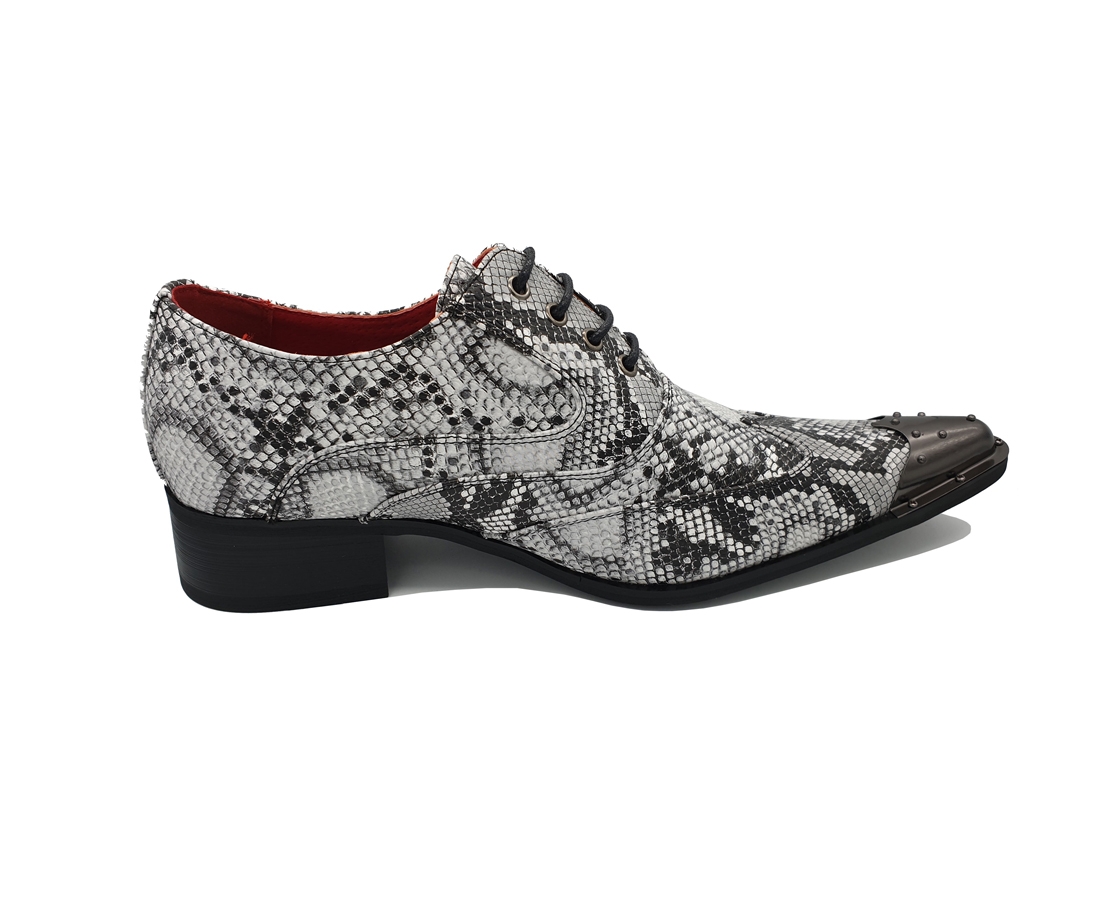 White sale snakeskin shoes